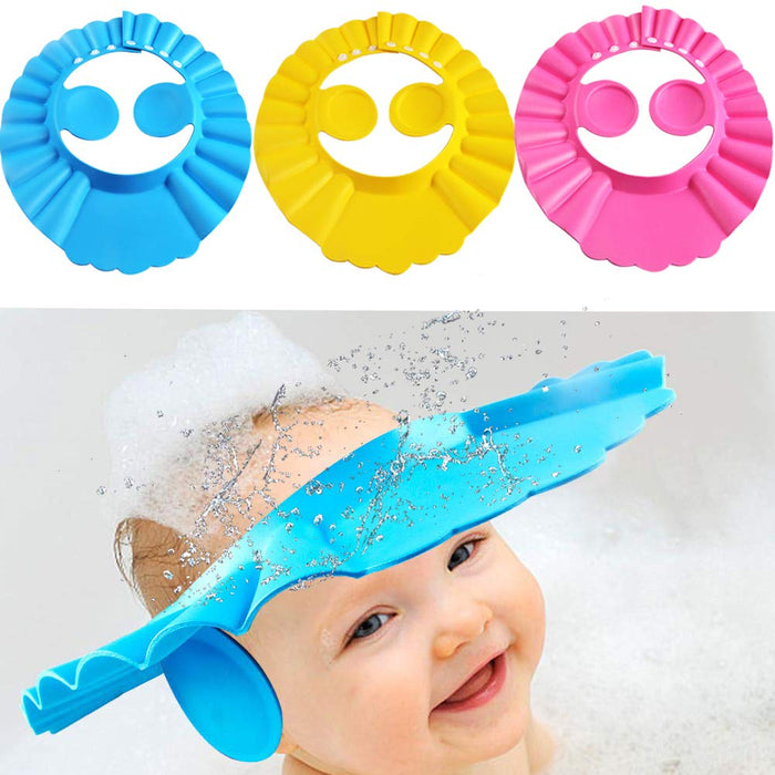 Safe Shampoo Shower Bathing Bath Protect Soft Cap Hat For Baby Wash Hair