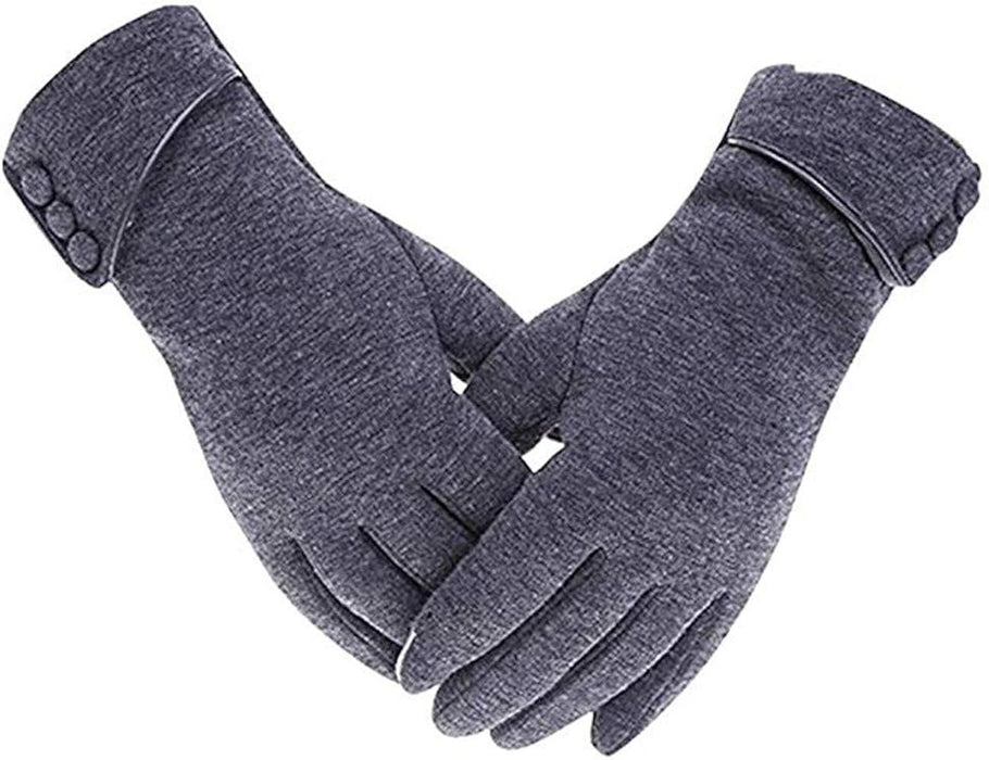 Winter Women Thermal Touch Screen Gloves Windproof Warm Velvet Glove Cycling Driving Gloves