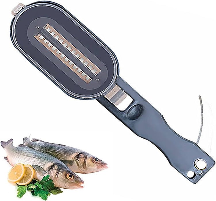 Fish Skin Brush Fast Remove Fish Scale Scraper Planer Tool Fish Scaler Fishing Knife