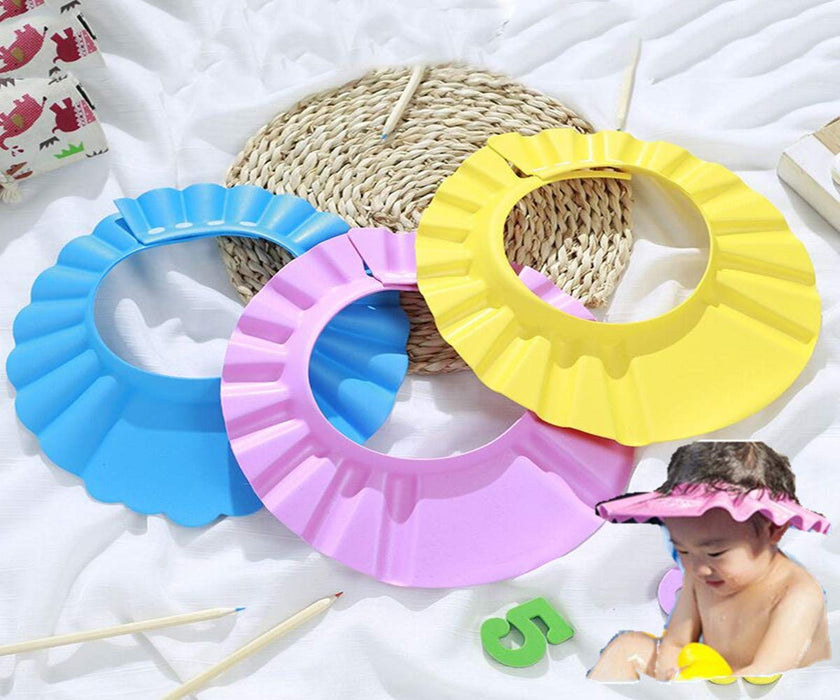 Safe Shampoo Shower Bathing Bath Protect Soft Cap Hat For Baby Wash Hair