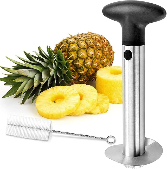 Stainless Steel Pineapple Corer Peeler Cutter Easy Fruit Parer Cutting Tool