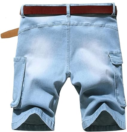 Men's Jeans Denim Shorts Jean Shorts Pocket Multi Pocket Plain Comfort