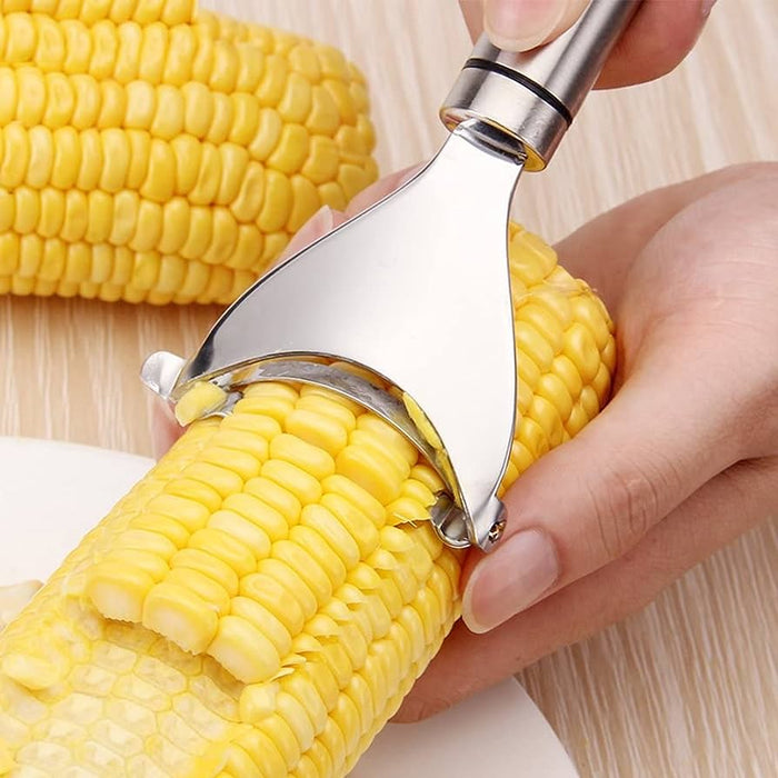 Stainless Steel Corn Stripper with Self-adhesive Hook Corns Threshing Corn Thresher