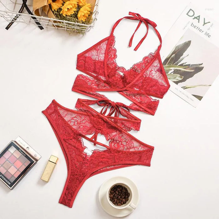Women's Plus Size Sexy Lingerie Sets Pure Color Lovers Hot Undergarments Home Daily Bed