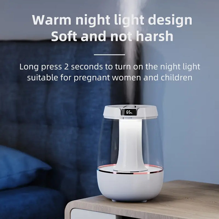 Cool Mist Humidifier With Double Spray Head Bedroom Night Light Humidifier For Home Nursery