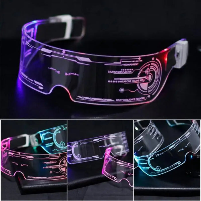 7 Colors Decorative Grow Glasses Color Lighting Goggles LED Lighting Glasses