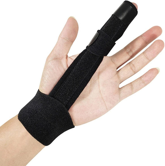 1pc Finger Splint Fracture Sprain Protector Finger Tendon Rupture Sheath With Steel Plate