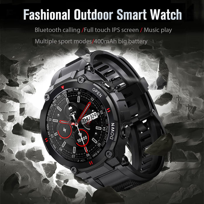 K22 watch Bluetooth Call Smart Watch Men Outdoor Sports Fitness Tracker Heart Rate