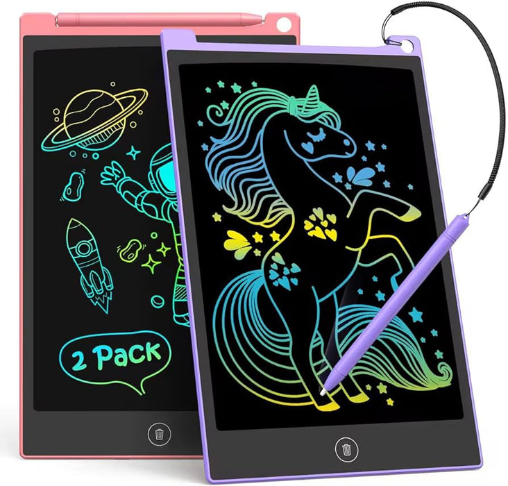 LCD Writing Tablet for Kids 8.5inch Doodle Writing Board Colorful Drawing Board Kids Travel Games