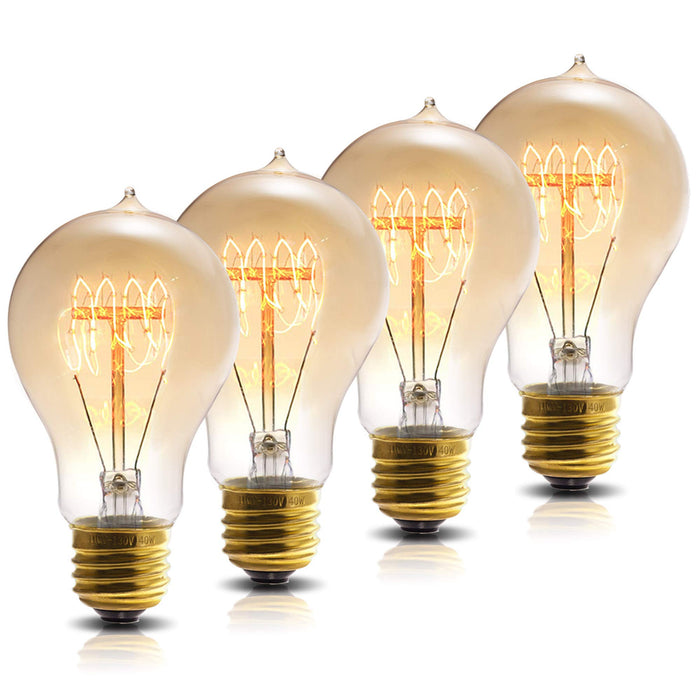6pcs Dimmable Edison Bulb E27 220V 40W A19 Retro Ampoule Vintage Incandescent Bulb