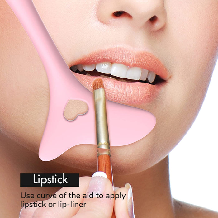Silicone Eyeliner Makeup Stencils Wing Tips Mascara Drawing Lipstick Wearing