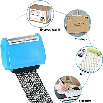 1pc Roller Identity Theft Protection Stamp For ID Privacy Confidential Data Guard Rolling Stamps