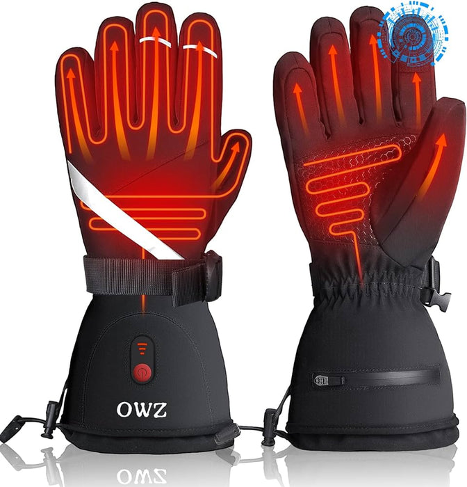 Electric Heating Gloves Heated Gloves Motorcycle Touch Screen Battery Powered Waterproof Gloves