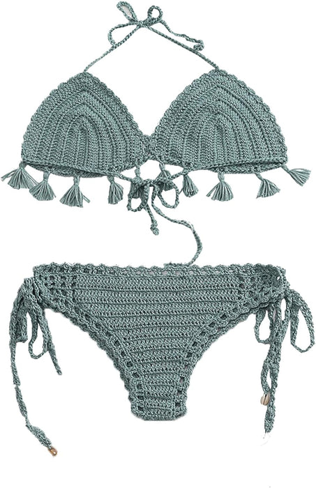Women's Swimwear Bikini Bikini Top Normal Swimsuit Knitting Pure Color