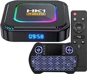 LEMFO Smart TV Box HK1 RBOX K8 Android 13 8K Android TV Box RGB Light 4GB 128GB RK3528