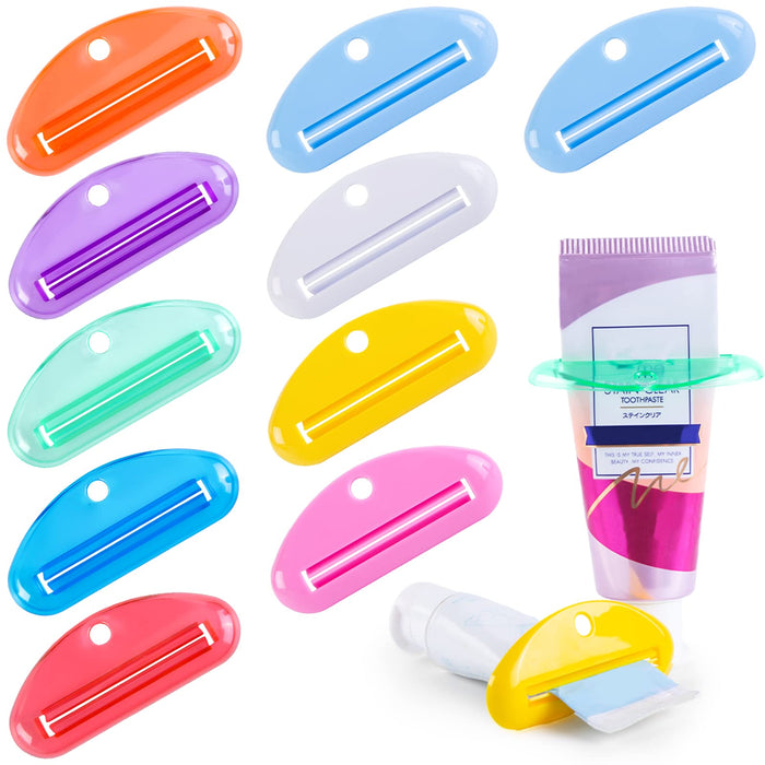 Toothpaste Squeezer, Toothpaste Tube Squeezer Hanging Toothpaste Clips for Bathroom Assorted Colors