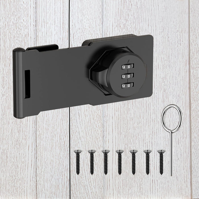 Anti-Theft Household Cabinet Password Hasp Locks, Combination Door Lock, Combination Latches