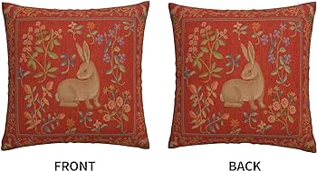 Medieval French Double Side Pillow Cover 1PC Decorative Square Cushion Case Pillowcase