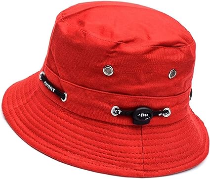 Men's Sun Hat Fishing Hat Unisex Boonie hat Hiking Hat Black Wine Polyester