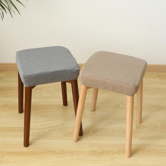 Stretch Square Bar Stool Chair Covers Stretch Chair Seat Slipcover Spandex with Elastic