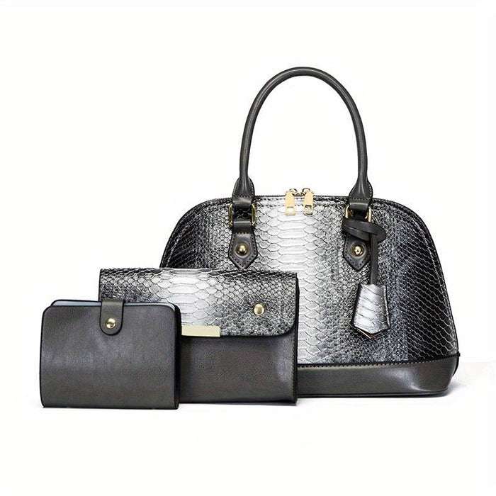 Women's Handbag Bag Set Dome Bag PU Leather Office Daily Zipper Large Capacity