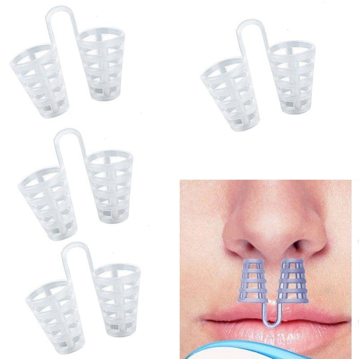 1 Pc/ 4 Pcs Anti Snoring Sleep Nose Clip Wheeze Stopper Aid Nasal Dilators Device