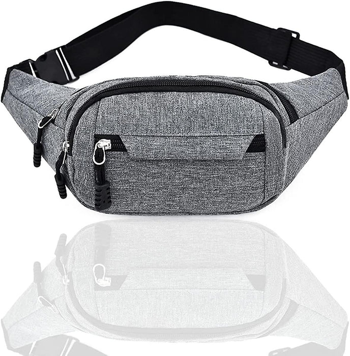 Fashion Men Women Waist Bag Casual Fanny Pack Purse Large Phone Belt Bag Pouch Canvas