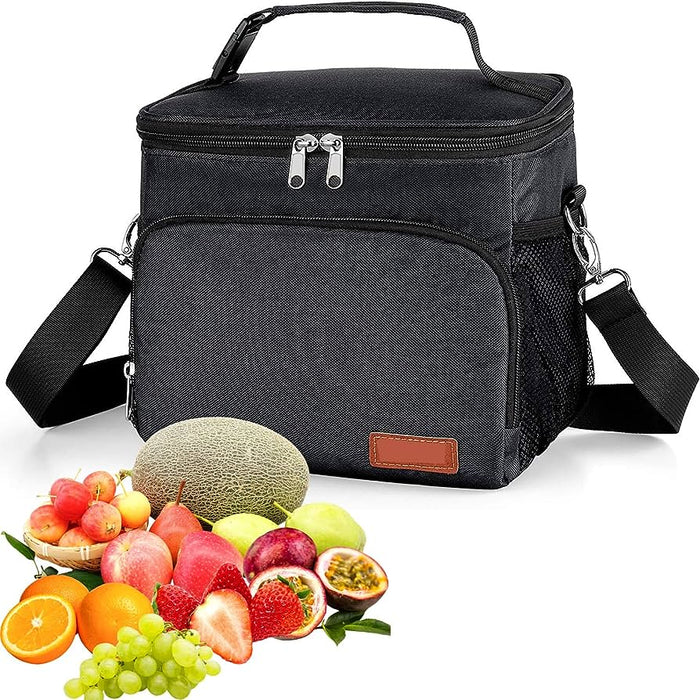 1pc Lunch Box For Men Women With Adjustable Shoulder Strap, Insulated Lunch Bag For Office