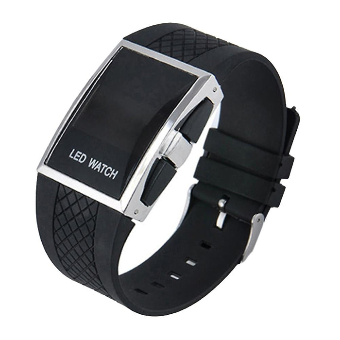 New Fashion Hot Personality Leisure Mens Womens Unisex White Black LED Digital Sports Wrist Watch