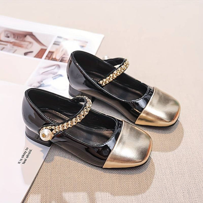 Girls' Heels Daily Dress Shoes Princess Shoes School Shoes Leather Portable Breathability