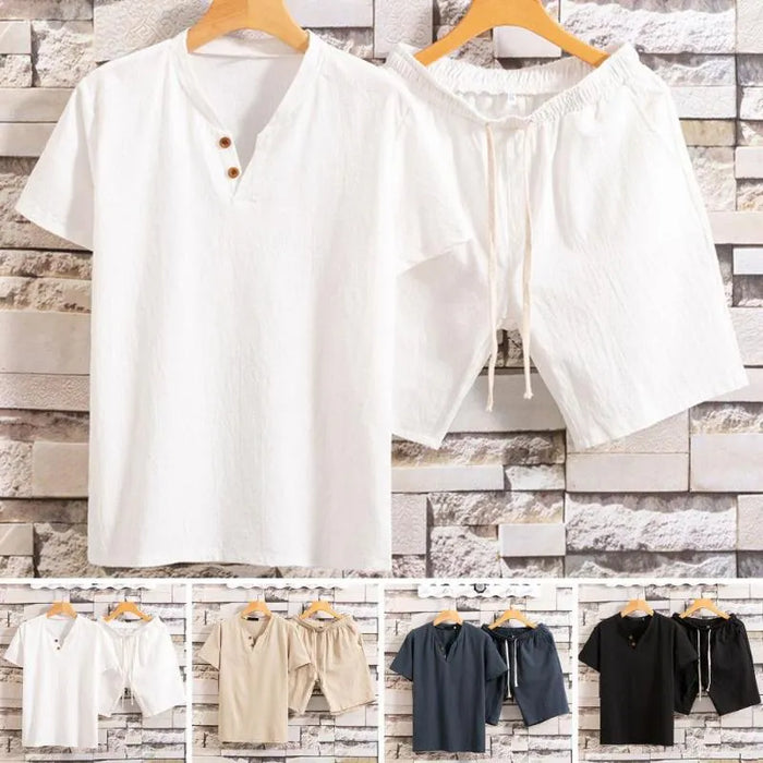 Men's T-shirt Suits Tracksuit Tennis Shirt Shorts and T Shirt Set Set Short Sleeve 2 Piece