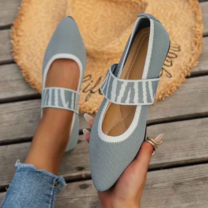 Women's Flats Ballerina Plus Size Soft Shoes Daily Summer Flat Heel Pointed Toe