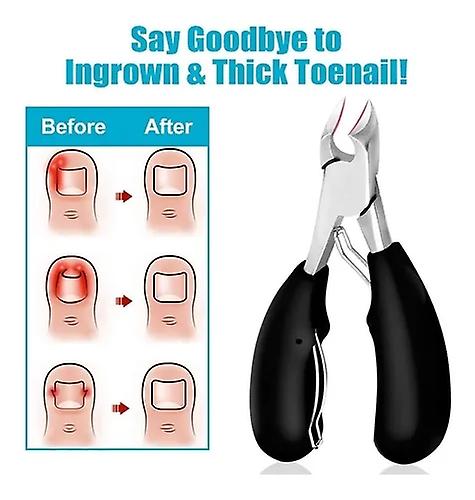 Podiatrist Toenail Clippers, Professional Thick & Ingrown Toe Nail Clippers For Men & Seniors, Pedicure Clippers