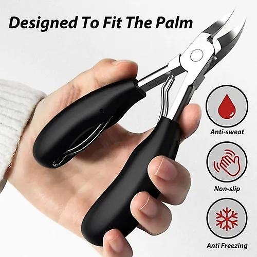 Podiatrist Toenail Clippers, Professional Thick & Ingrown Toe Nail Clippers For Men & Seniors, Pedicure Clippers