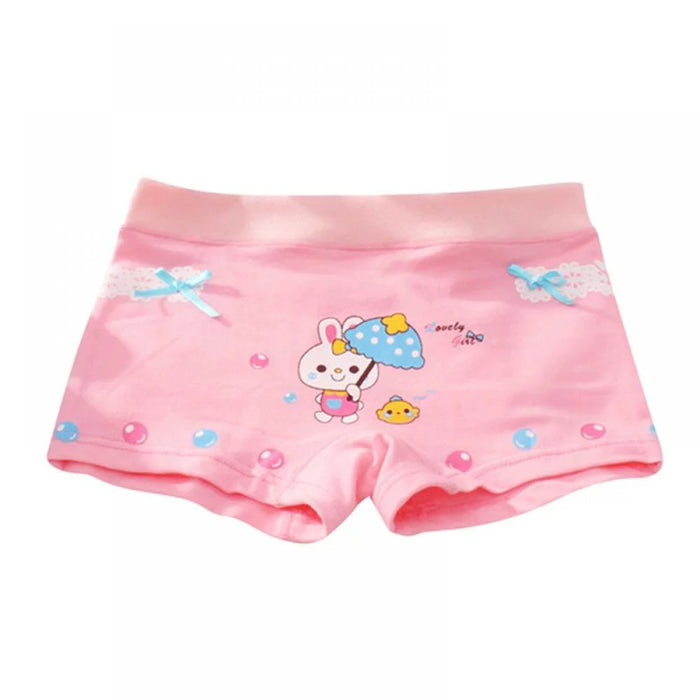 children's underwear girls boxer pure cotton file small and medium-sized