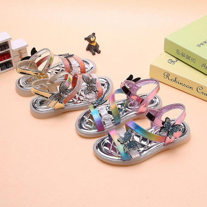 Girls' Sandals Flat Comfort Flower Girl Shoes PU Mary Jane Little Kids(4-7ys) Big Kids(7years +)