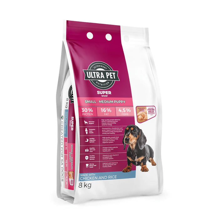 Superwoof Small- Medium Puppy Chicken And Rice Dog Food
