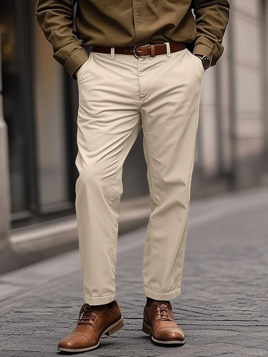 Men's Tapered pants Trousers Chinos Chino Pants Casual Pants Pocket