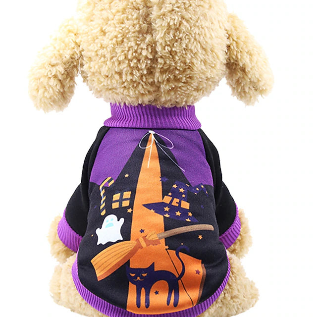 Halloween bat spider Holiday Uniforms Funny Pets Dogs Cats Clothing