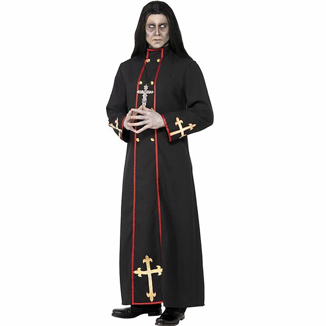 Vampire Pastor Cosplay Costume Masquerade Adults' Men's Cosplay Halloween