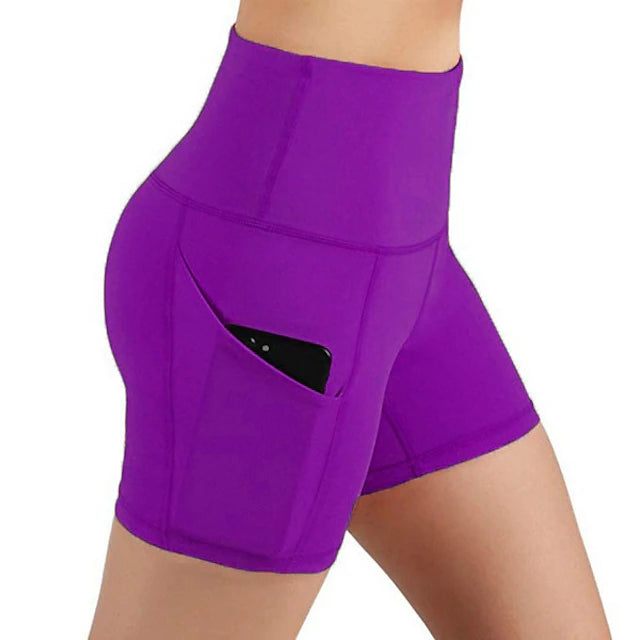 Women's Running Shorts Gym Shorts Side Pockets with Phone Pocket Bottoms Athletic