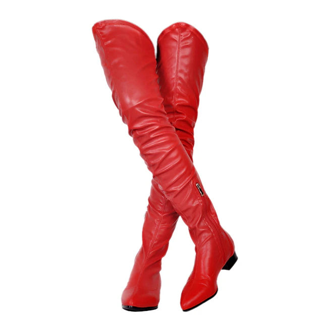 Women's Boots Plus Size Sexy Boots Party Daily Solid Colored Over The Knee Boots