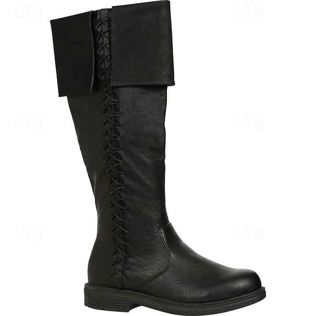 Medieval Renaissance Shoes Flat Jazz Boots Viking Crusader Valhalla Men's Unisex