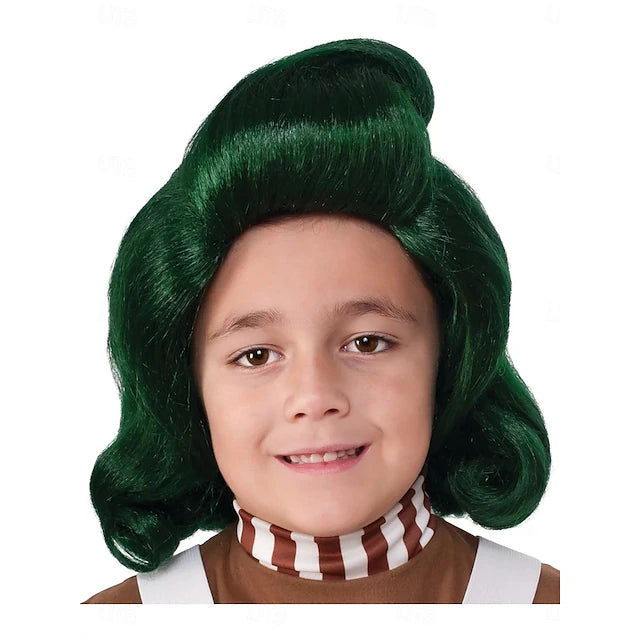 Willy Wonka the Chocolate Factory Oompa Loompa Child Wig Halloween