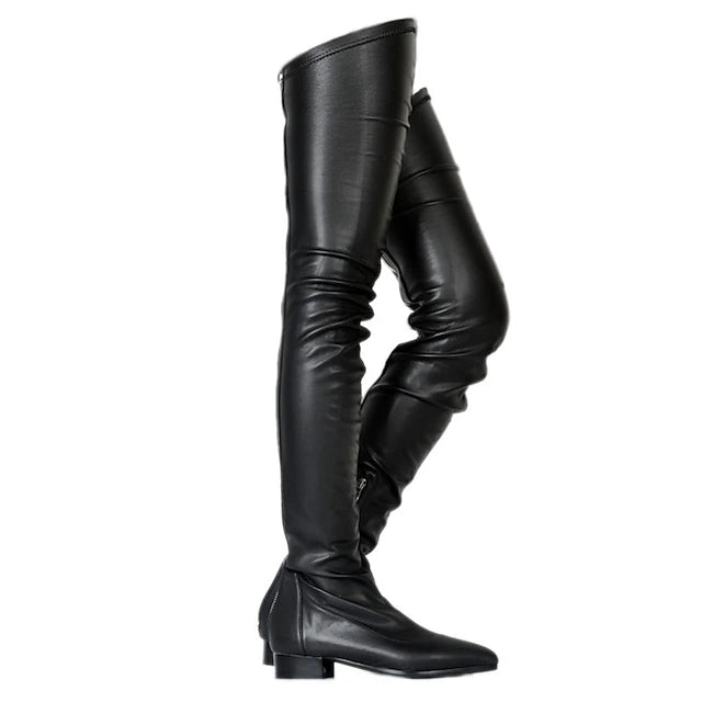 Women's Boots Plus Size Sexy Boots Party Daily Solid Colored Over The Knee Boots