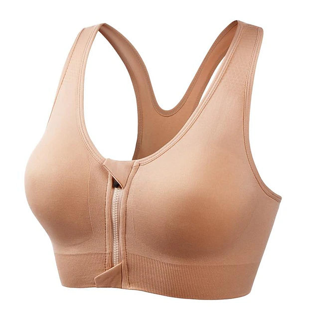 Women's High Support Sports Bra Running Bra Seamless Racerback Bra Top