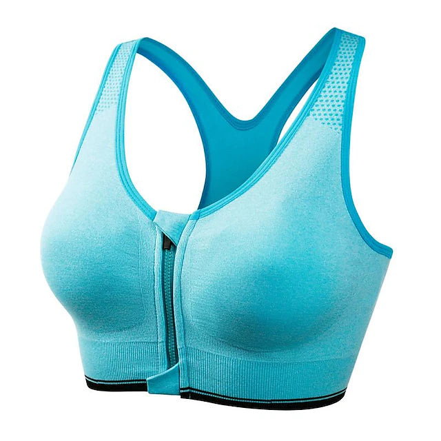 Women's High Support Sports Bra Running Bra Seamless Racerback Bra Top