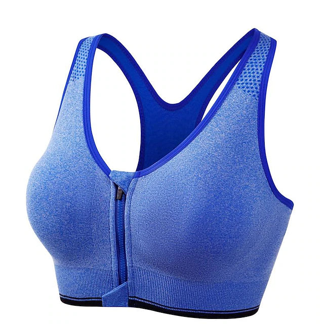 Women's High Support Sports Bra Running Bra Seamless Racerback Bra Top