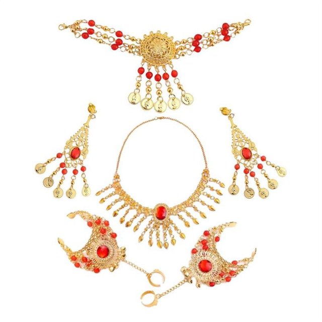 Belly Dance Headpieces Women's Performance Metal Necklace