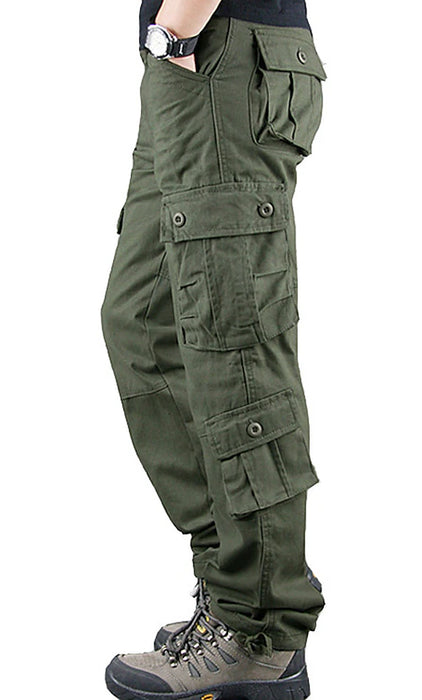 Men's Military Work Pants Hiking Cargo Pants Tactical Pants 8 Pockets Outdoor